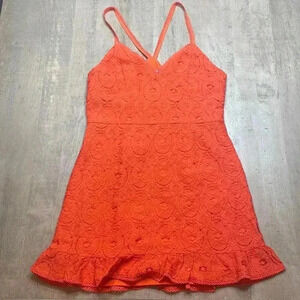 Betsey Johnson dress, size Large, eyelet and fully lined, NWT